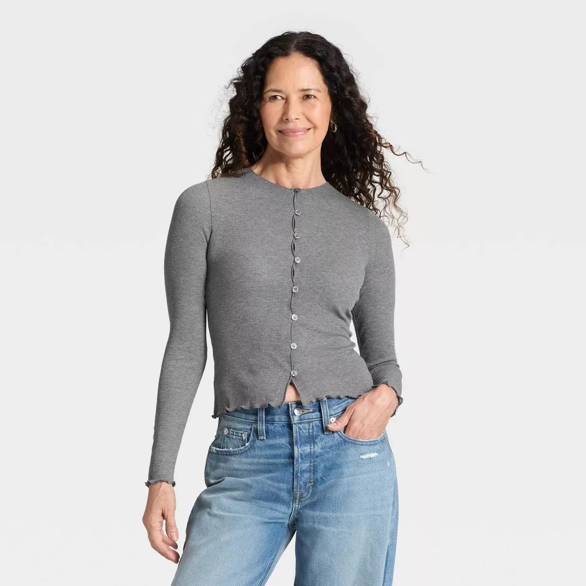 Women's Ribbed Button-Down Cardigan - Universal Thread™ | Target