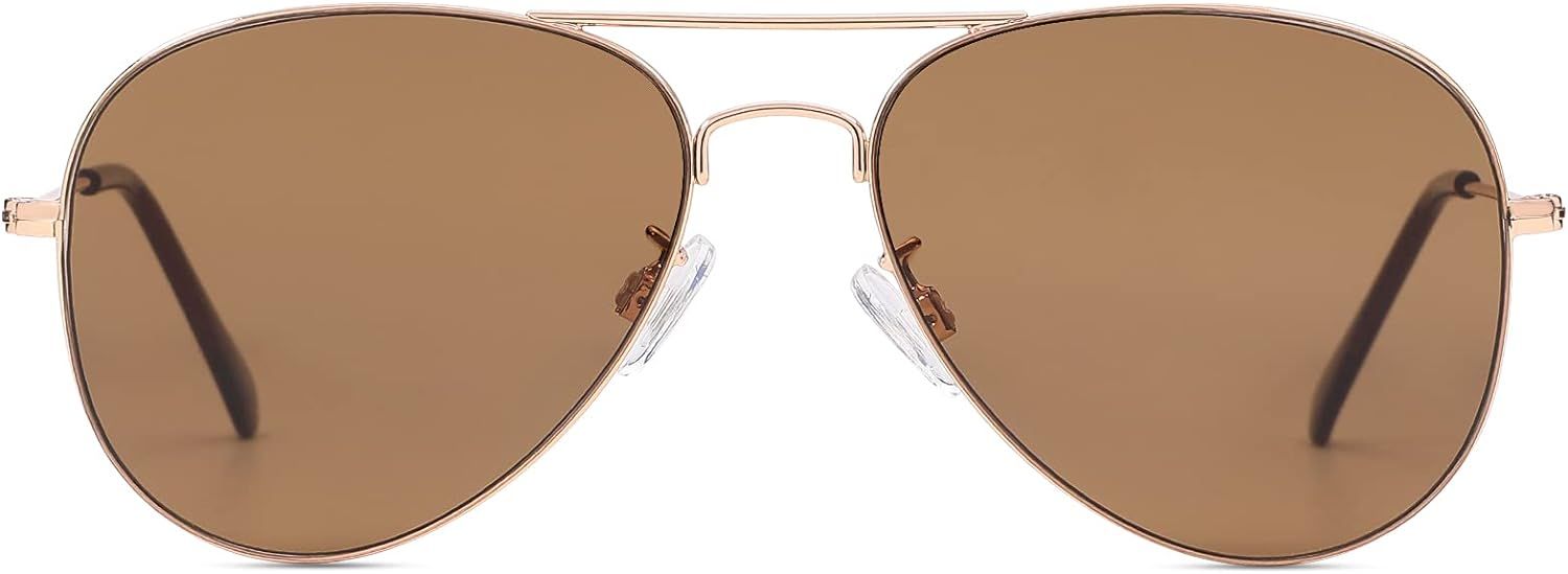 Pro Acme Classic Small Aviator Sunglasses for Women Men Outdoor Sun Shades 100% UV Protection Met... | Amazon (US)