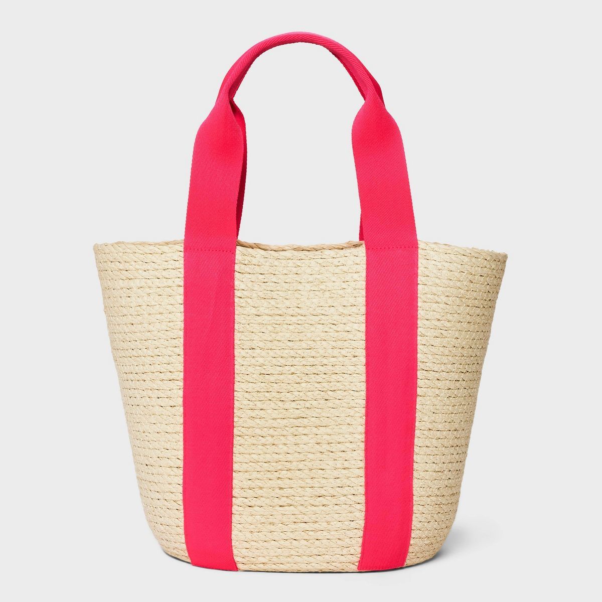 Straw Natural Tote Handbag - A New Day™ Pink | Target