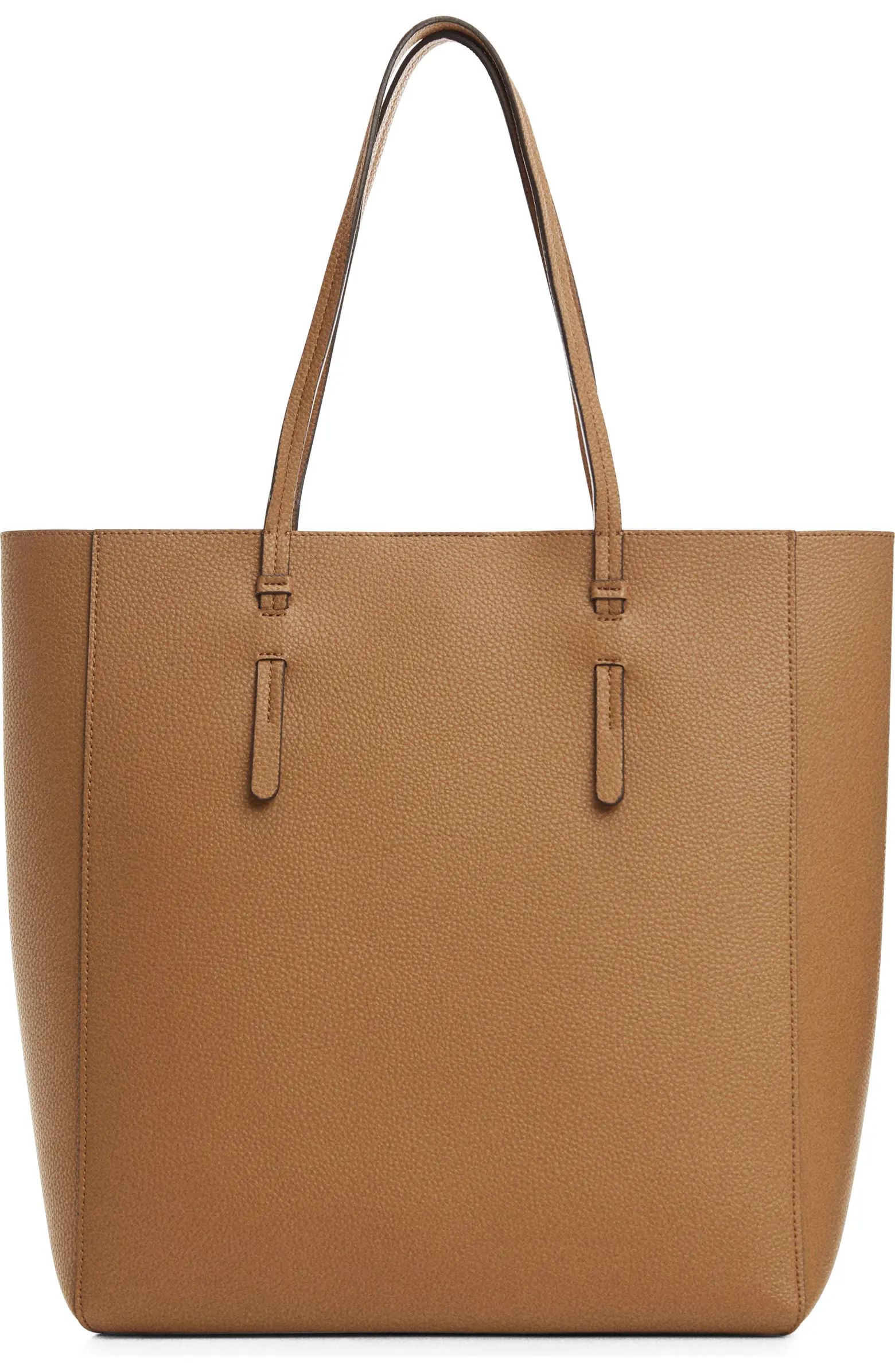 Faux Leather Shopper Tote | Nordstrom