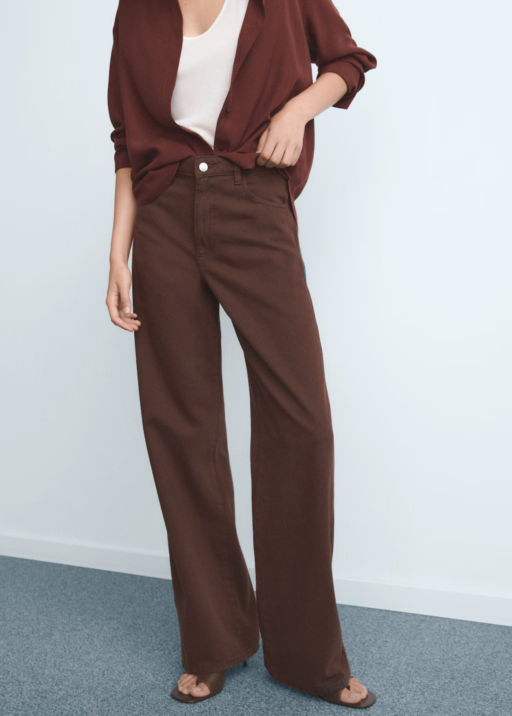 Danila high-waisted wide-leg jeans | Mango (US/MX/AU)