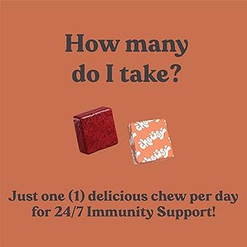 CHEWSY 6-in-1 Immune Support Supplement Fruity Chews with Elderberry, Vitamin C, A & D, Zinc & Se... | Amazon (US)