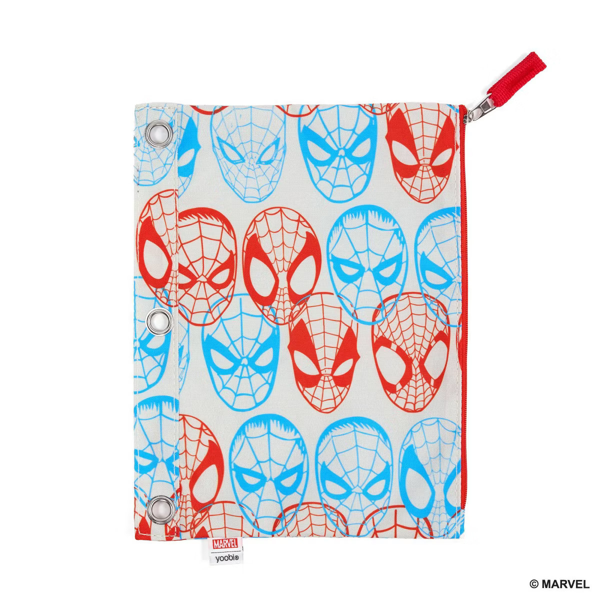 Yoobi Marvel Single Zip Binder Case Spider-Man Pattern | Target