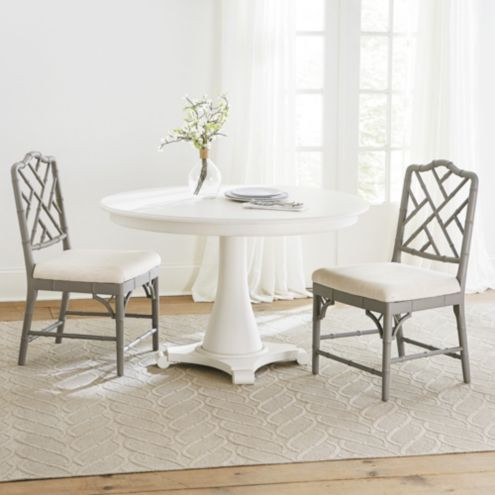 Sienna Pedestal Dining Table with Turned Base & Stepped Edge for 4 6 Seats | Ballard Designs, Inc.