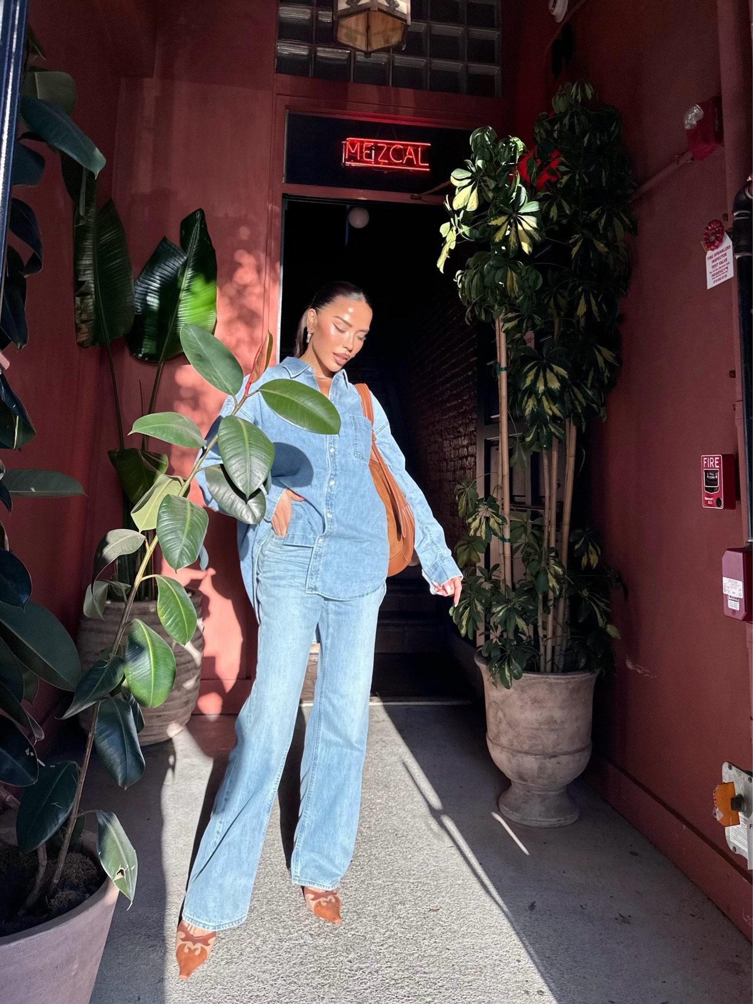 Denim and denim 🩵

#LTKNYFW #LTKItBag #LTKStyleTip