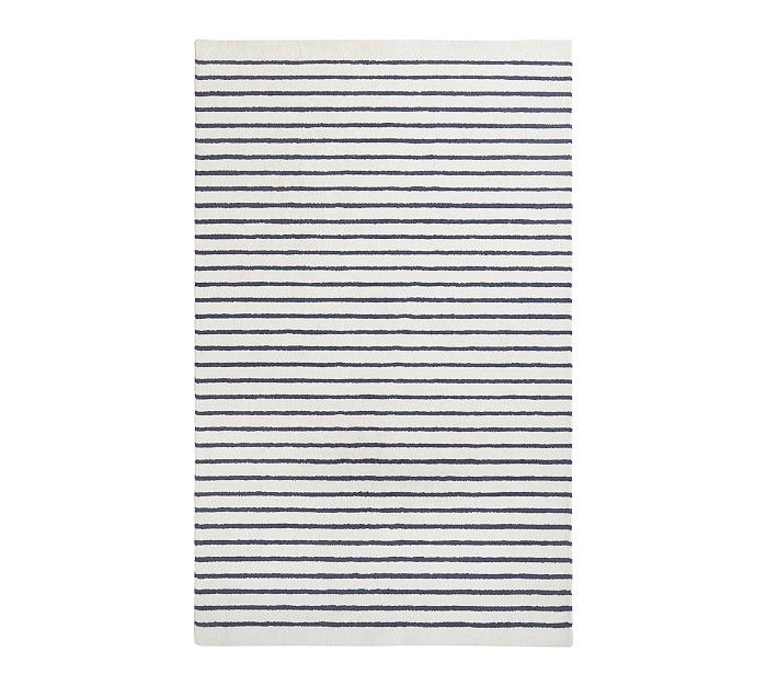 Performance Mini Stripe Rug | Pottery Barn Kids