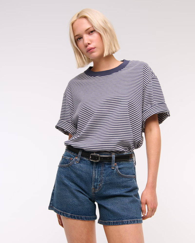 Women's Mid Rise A-Line Short | Women's Bottoms | Abercrombie.com | Abercrombie & Fitch (US)