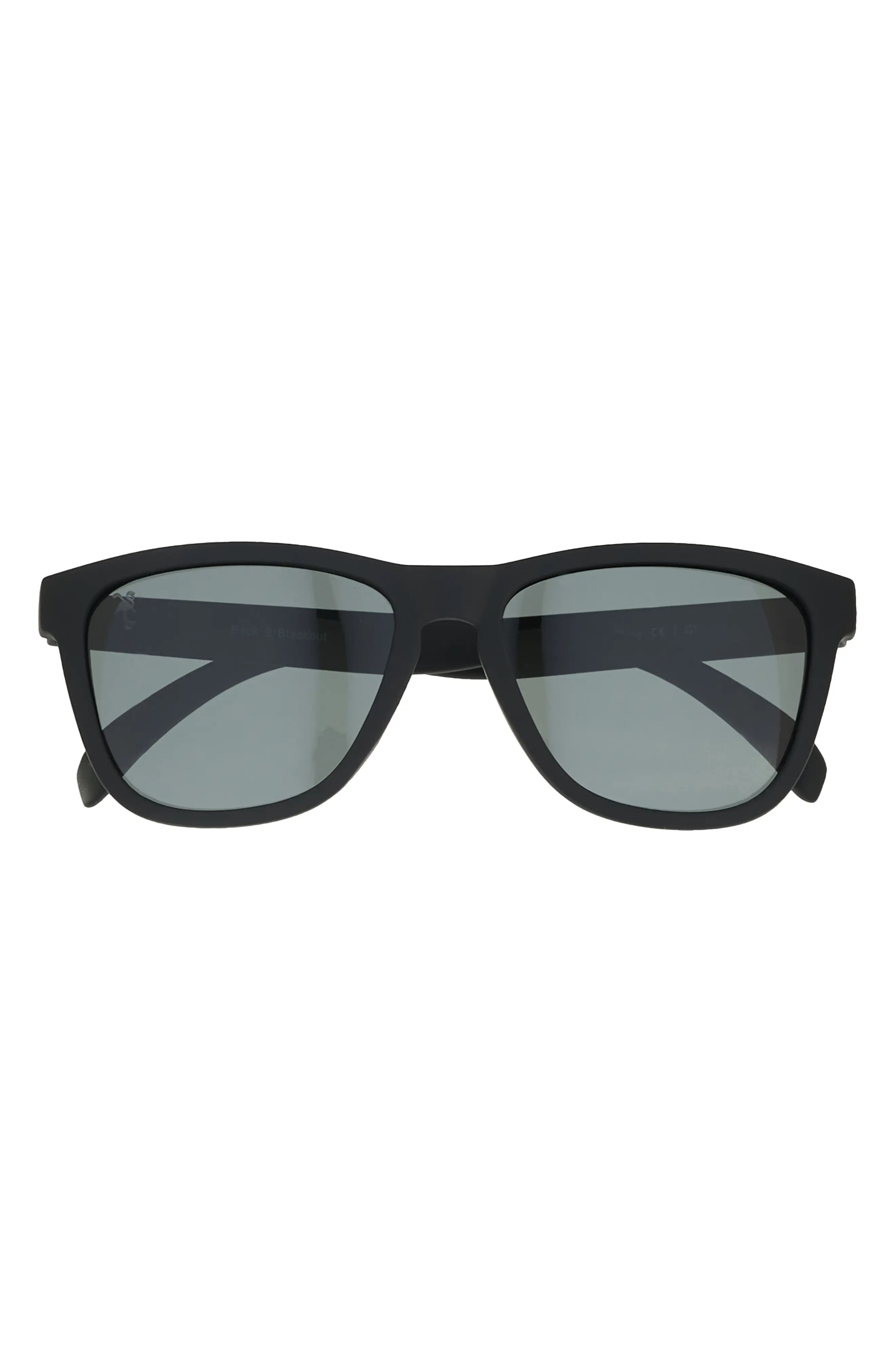 goodr Back 9 Blackout Polarized Sunglasses in Black/black at Nordstrom | Nordstrom
