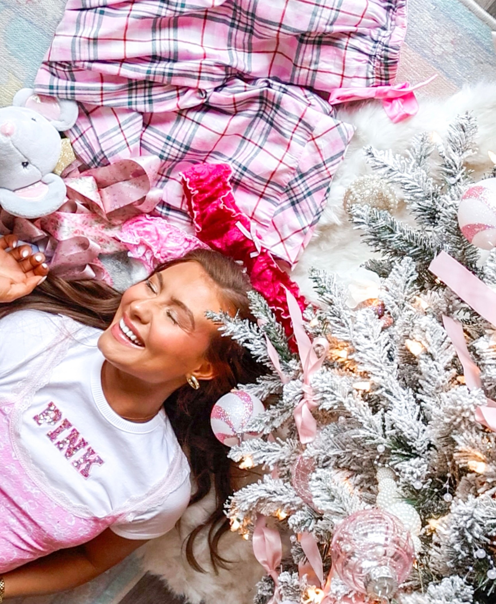 Why does the PINK x LoveShackFancy drop make me want to kick my feet and spin around my tree for the rest of December??😭💗🎀 The new drop is officially here (and yes, it sells out FAST) grab yours for the holidays! #PINKPartner @vspink

#LTKHoliday #LTKGiftGuide
