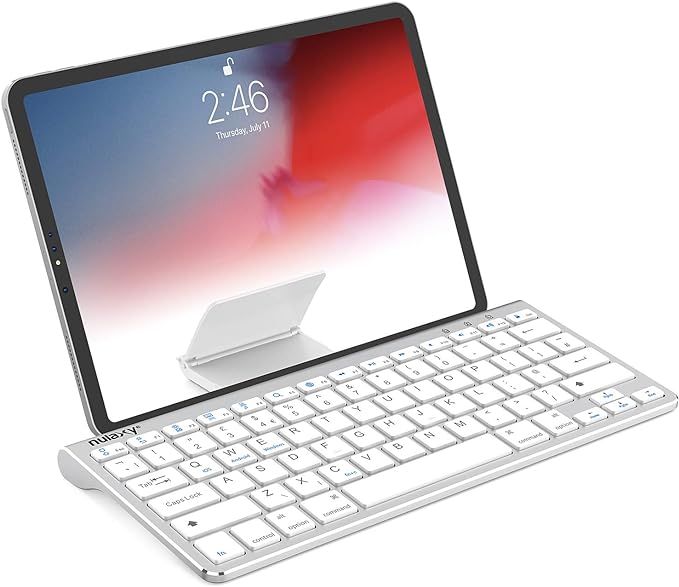 Nulaxy KM13 Bluetooth Keyboard with Sliding Stand Compatible with Apple iPad iPhone Samsung Andro... | Amazon (US)
