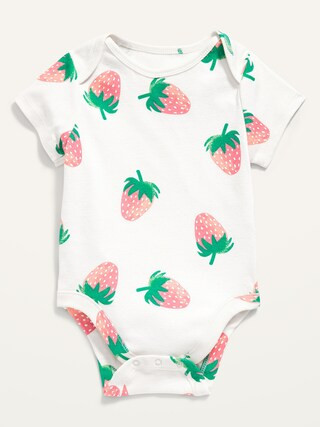 Unisex Short-Sleeve Printed Bodysuit for Baby | Old Navy (US)