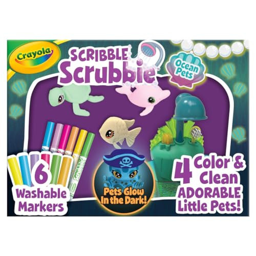 Crayola Scribble Scrubbie Glow Lagoon Pets, Sea Animal Toys, Gifts for for Boys & Girls, 3+ | Amazon (US)