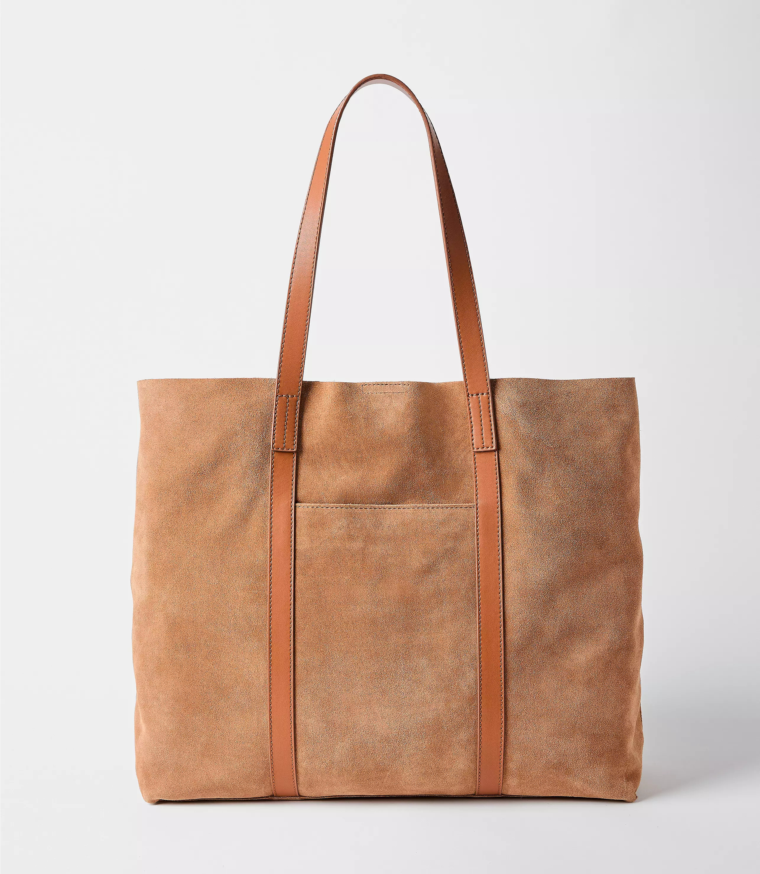 Suede & Leather Tote | LOFT