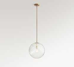 Cooper Swirled Glass Globe Pendant (10"-14") | Pottery Barn (US)