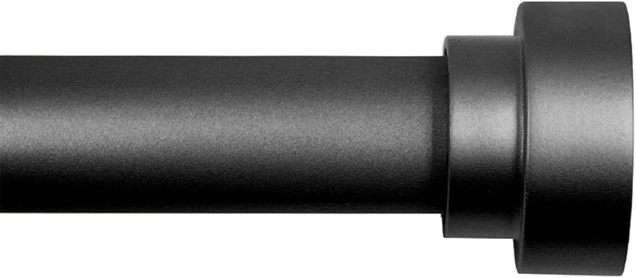 Time Forest Heavy Duty Curtain Rods for Windows 48 to 84 Inch,Modern Design,Black | Amazon (US)