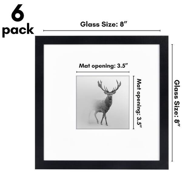 Americanflat 8" x 8" Picture Frames for Grid Gallery - Black - Bed Bath & Beyond - 40290247 | Bed Bath & Beyond