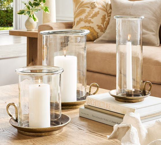 Chamberstick Hurricane Candle Holder | Pottery Barn (US)