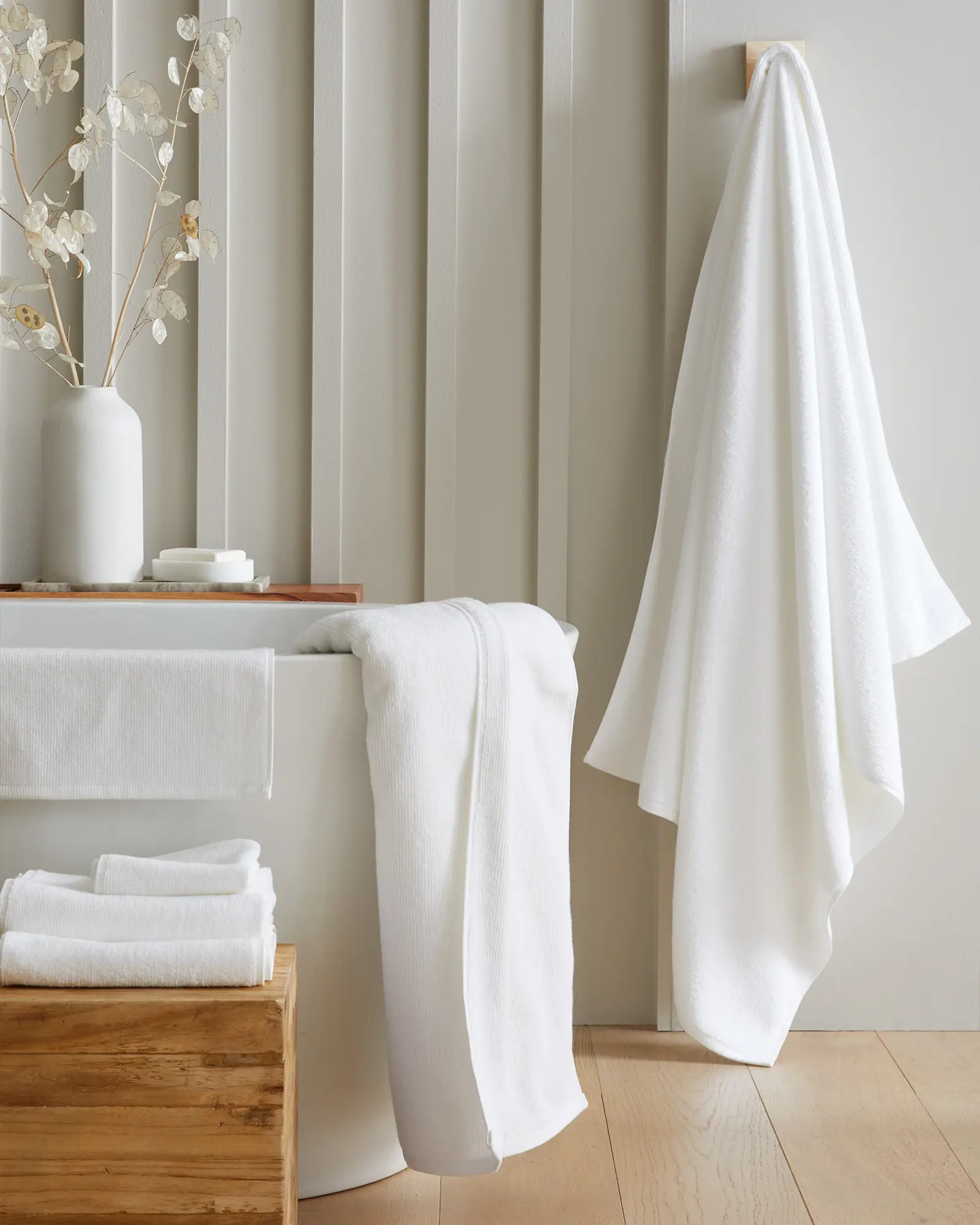 Turkish Ribbed Quick Dry Bath Towel Bundle | Quince