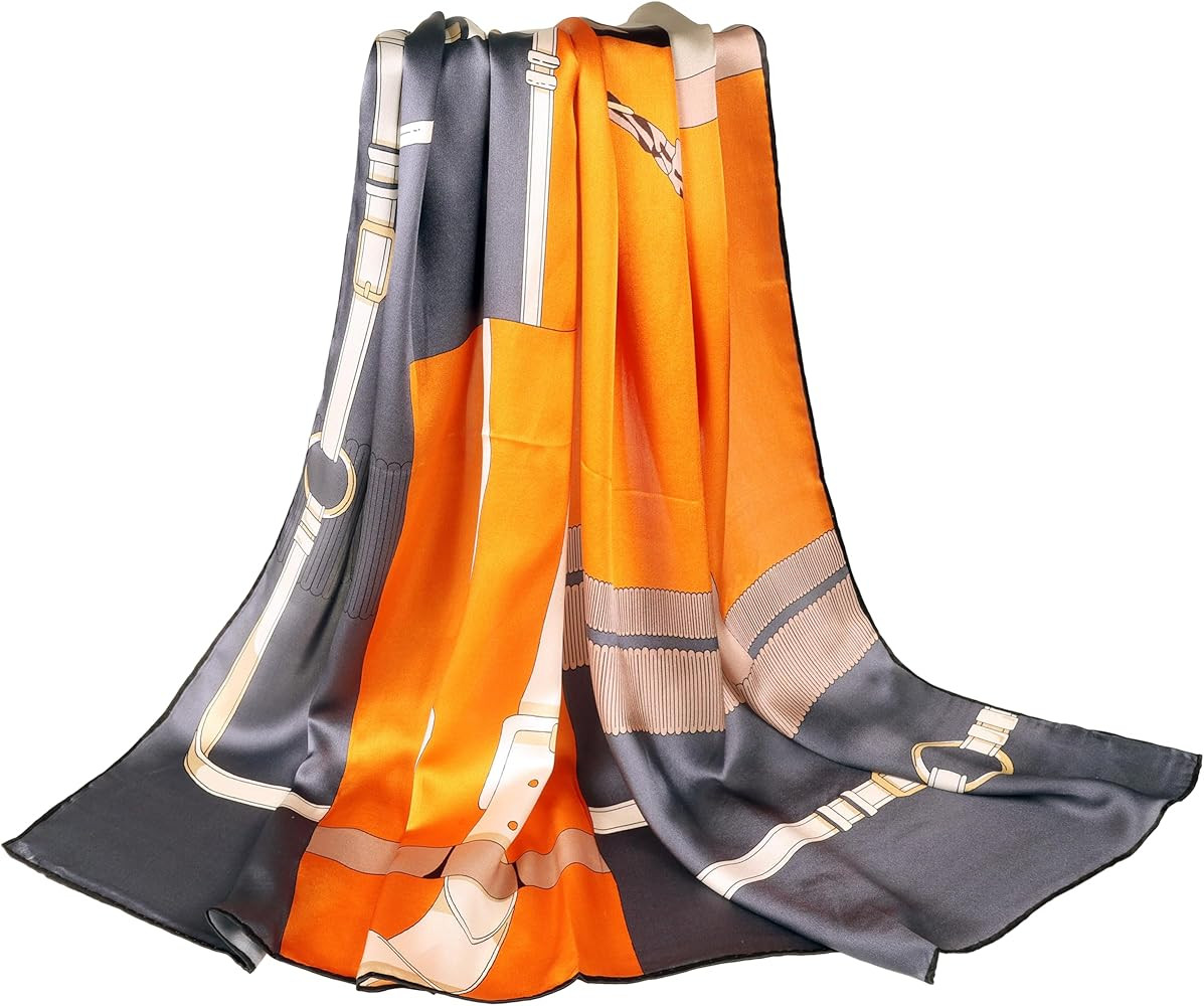 MEISEE 100% Silk Scarf for Women 43”*43” Large Square Lightweight Headscarf Neck Scarf Hair W... | Amazon (US)