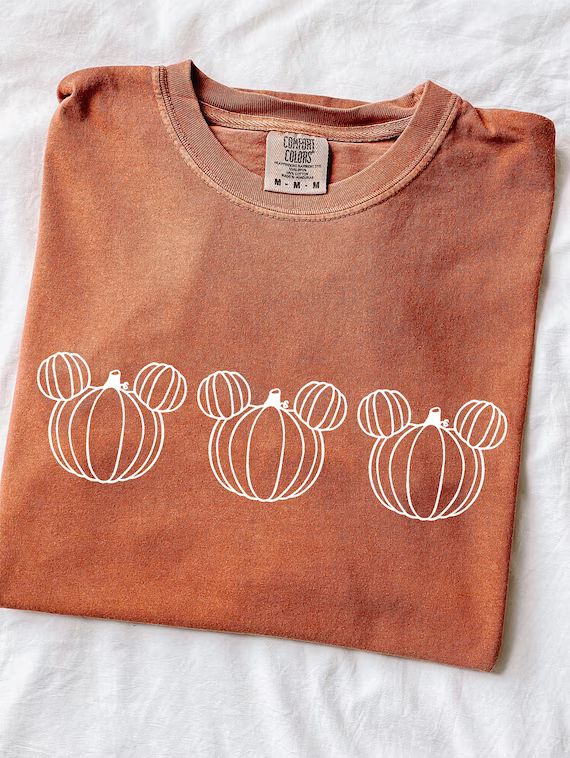 Disney Halloween Comfort Colors Shirt, Mickey Mouse Pumpkins Shirt, Disney Fall Shirt, Halloween ... | Etsy (US)