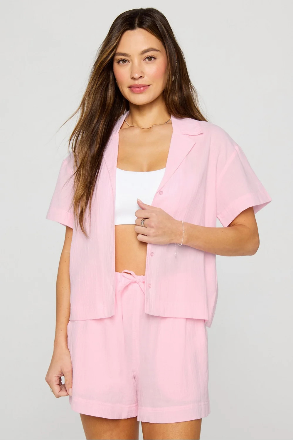 Cotton Voile Resort Shirt | Fabletics