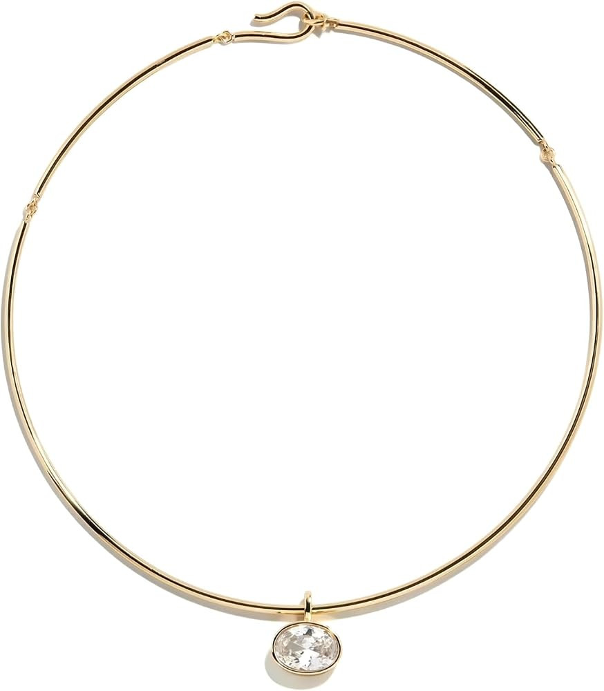 Collar Necklace for Women, Choker Pendant Necklace with Cubic Zirconia Dainty Choker Necklace PVD... | Amazon (US)