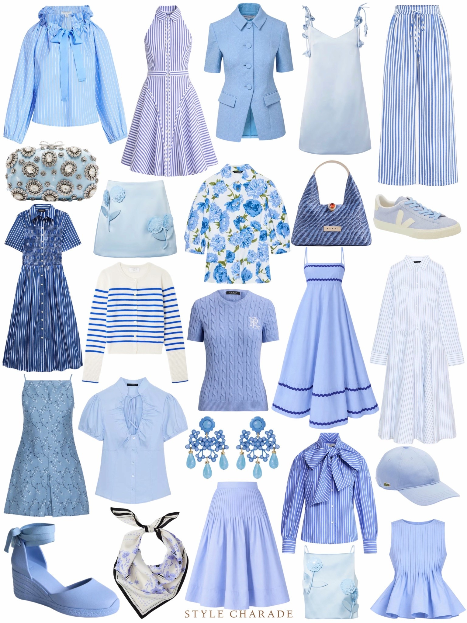 Spring outfit ideas including spring dresses, blue sweaters and layering pieces, and these gorgeous statement earrings from a fave brand. Which is your fave? 💙

#LTKootd #LTKSeasonal #LTKSpringSale