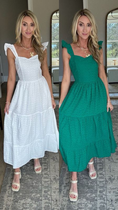 One spring eyelet dress in 2 colors! Wearing a size XS



#LTKstyletip #LTKSeasonal