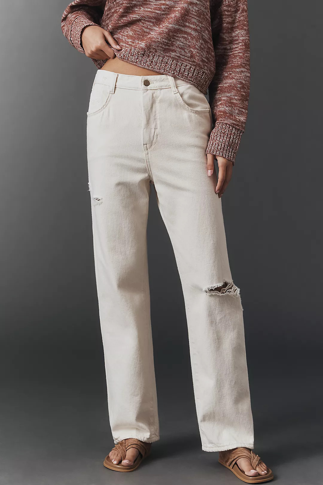 The Mila Mid-Rise Straight-Leg Jeans by Pilcro | Anthropologie (US)