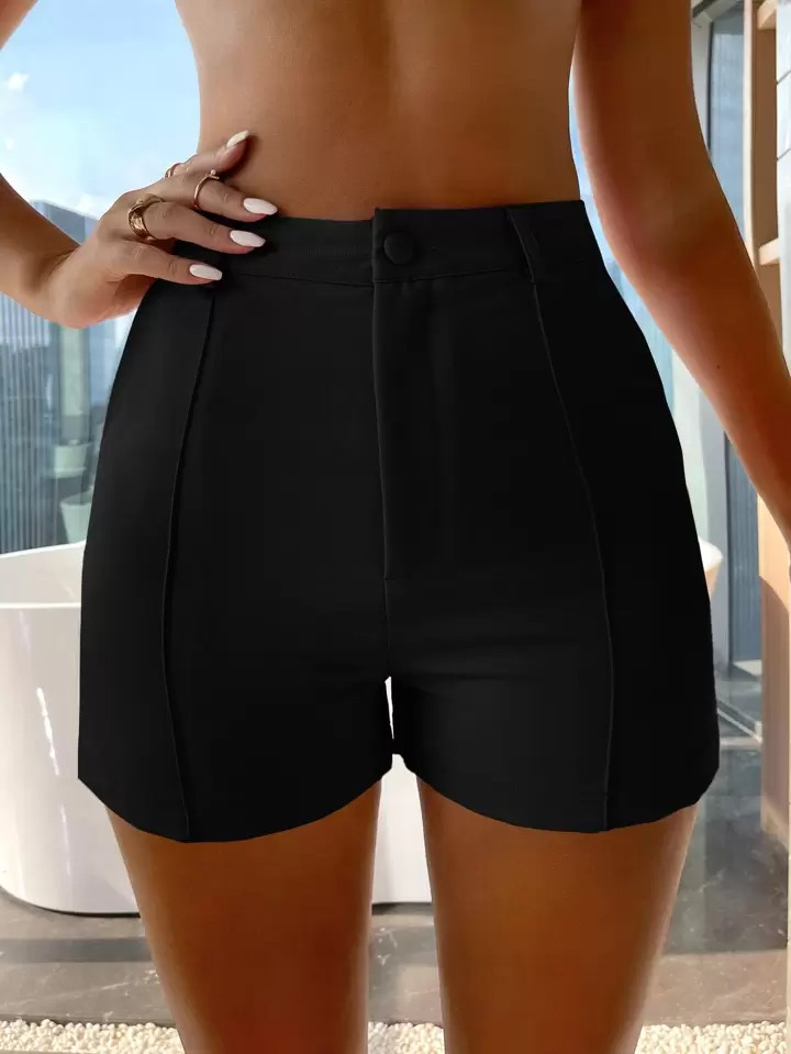 SHEIN Essnce Shorts de talle alto delgado | SHEIN