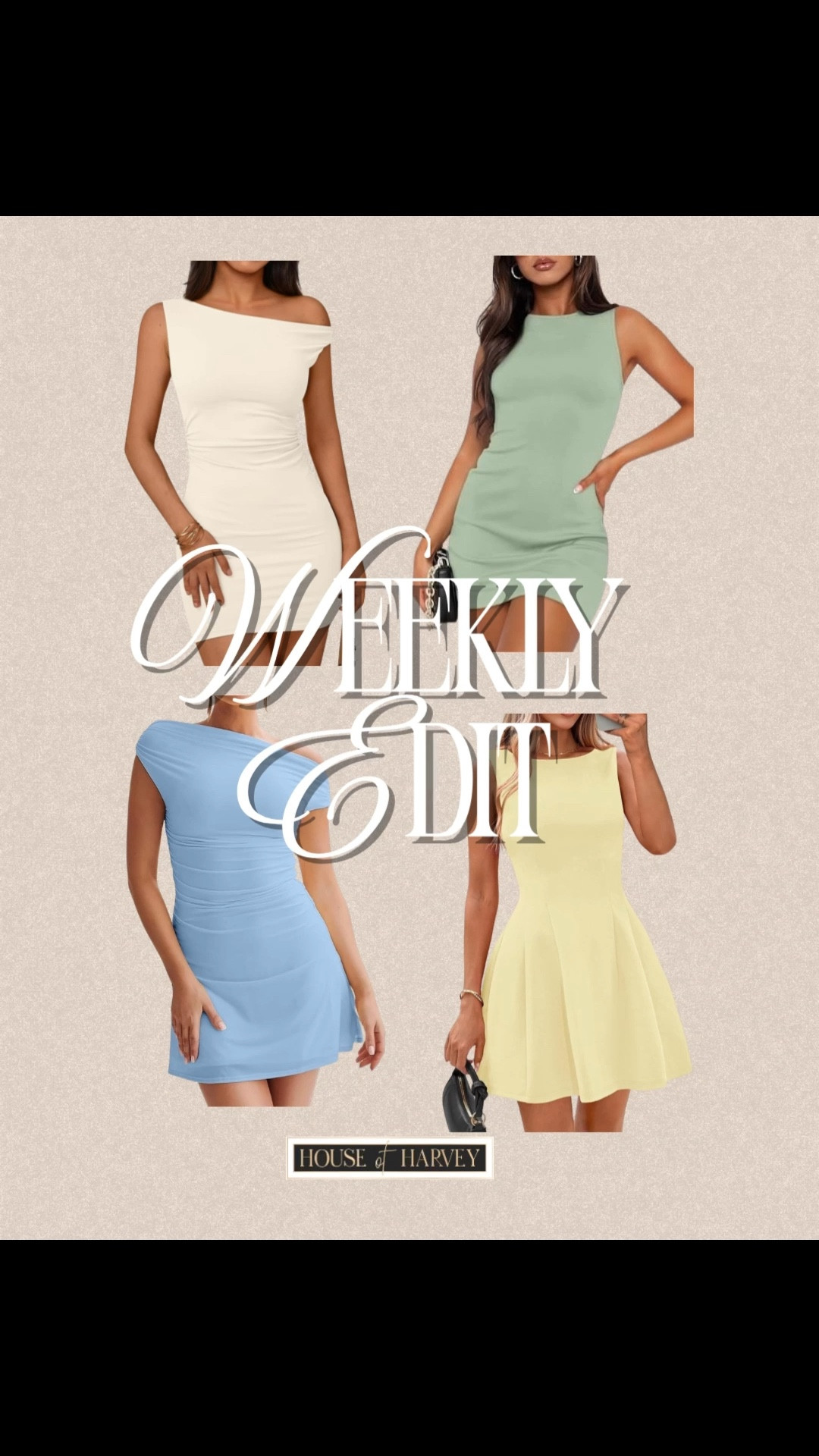 WEEKLY EDIT-this week it's all about clean lines, soft neutrals, and simple combinations that speak for themselves. These are pieces that work together naturally - creating a calm, confident look that feels easy to wear and easy to repeat. I found some amazing pieces all under $100 and from Amazon! These mini dresses are so chic and embody this style vibe. Linked⬆️

#Itkcreator #Itkfinds #Itkwatchnow #amazon #amazonfinds #amazonfashion #springoutfits #spring #springfashion

#LTKgrwm #LTKSeasonal #LTKootd