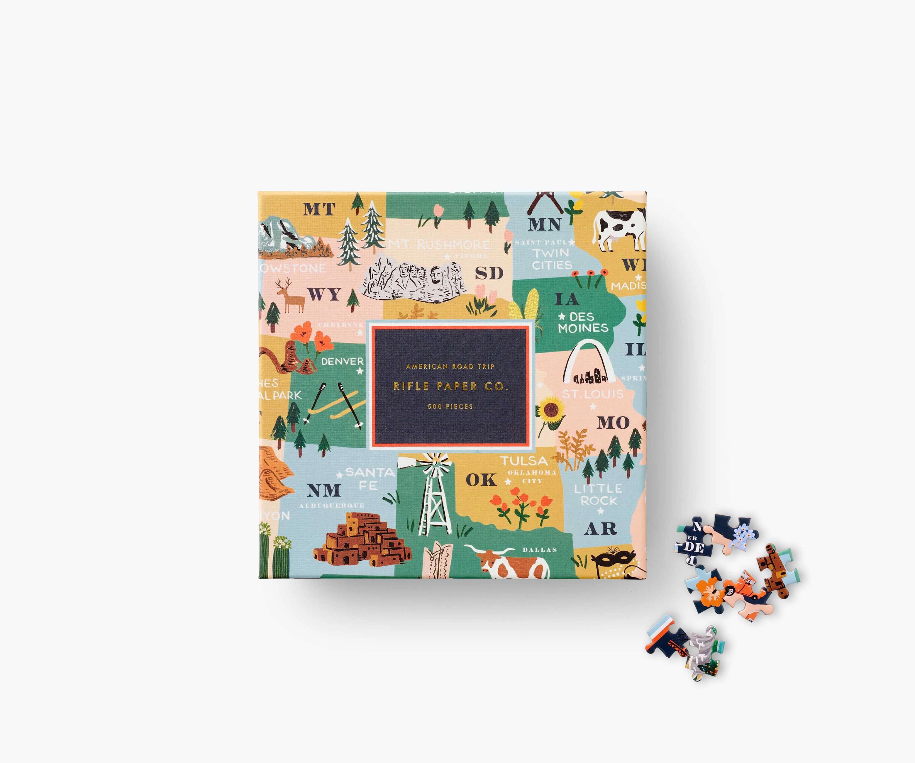 American Road Trip Jigsaw Puzzle | Rifle Paper Co.