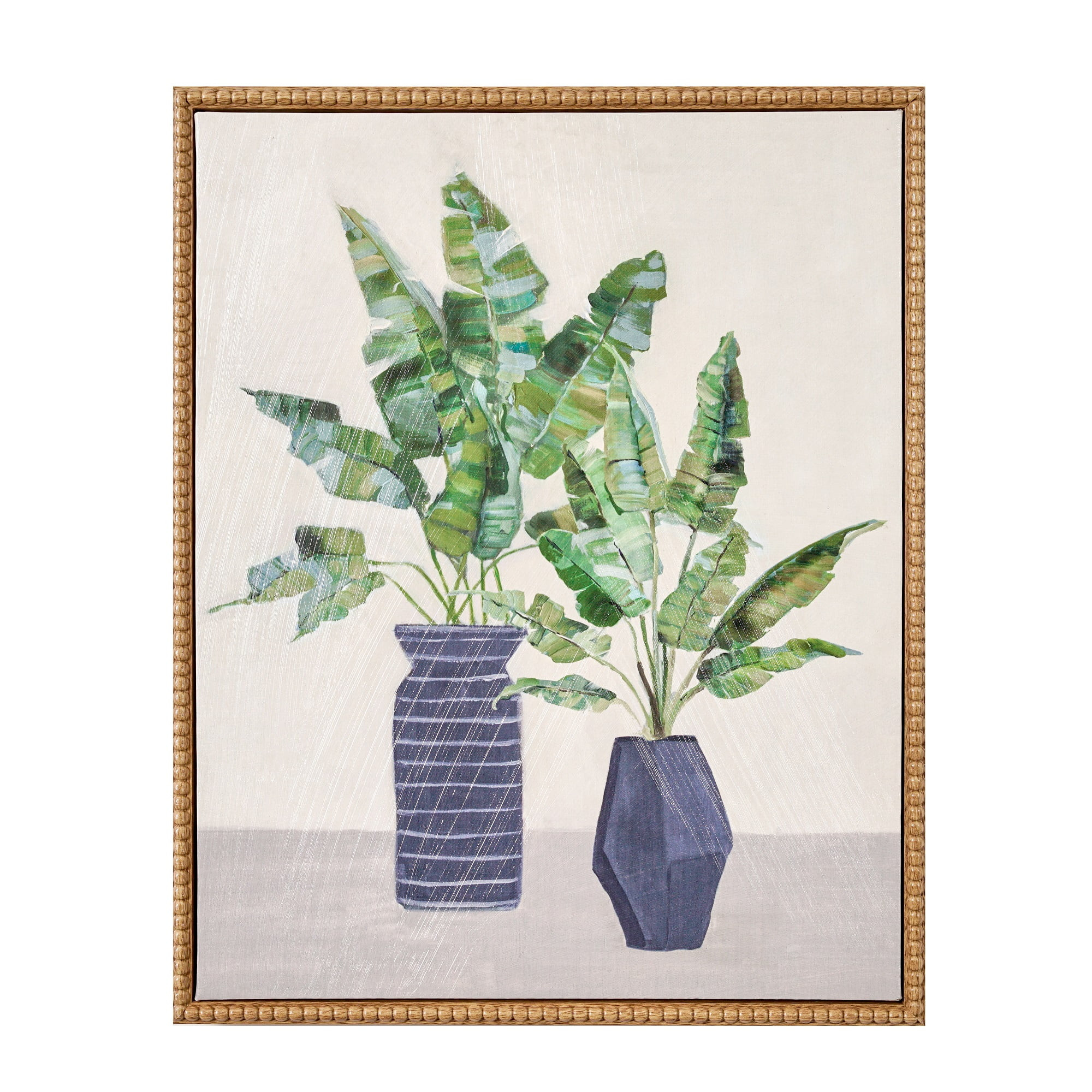 Crystal Art Gallery Vibrant Beautiful Banana Leaves Plant 16"x20" | Walmart (US)
