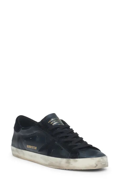 Golden Goose Super-Star Low Top Sneaker in Black at Nordstrom, Size 12Us | Nordstrom