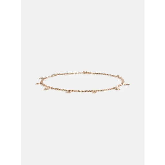Devil Wears Prada Scoop Collection Women's Gold-Tone Chain Charm Belt, Sizes S-3XL | Walmart (US)