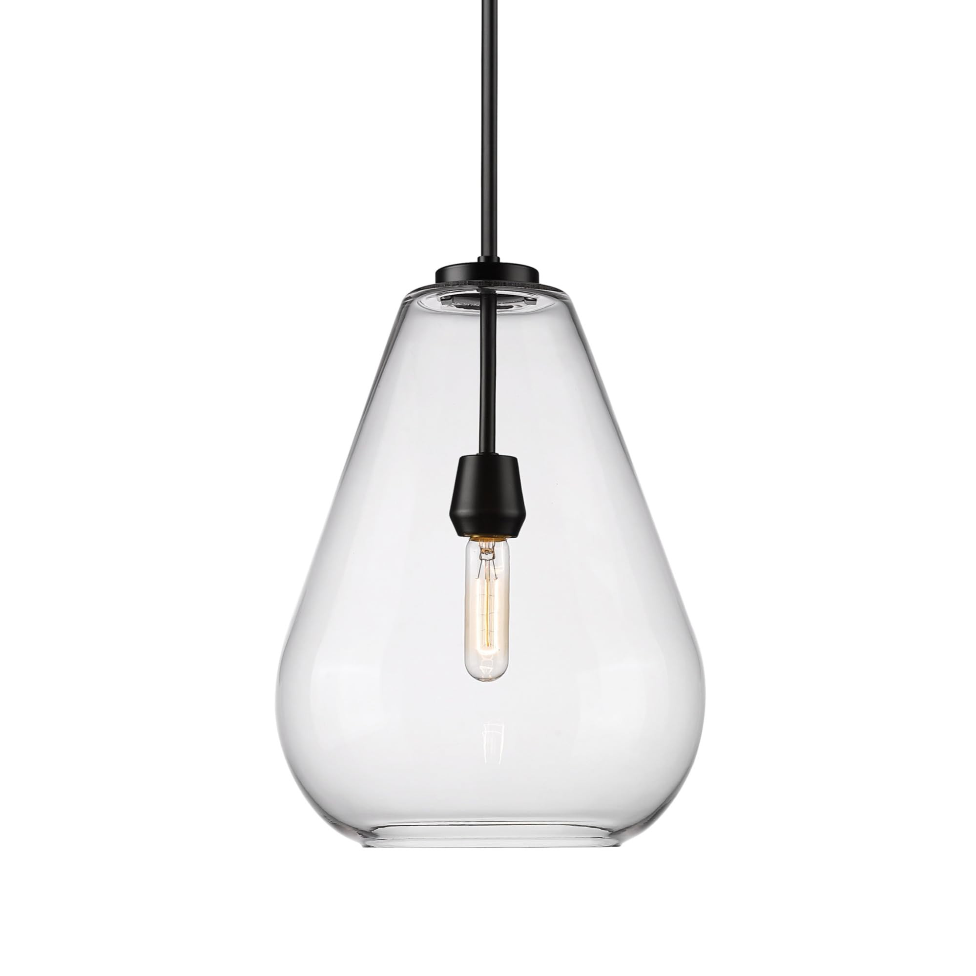 Z-Lite 488P12-MB Ayra Pendant, 1-Light 100 Watts, Matte Black | Amazon (US)