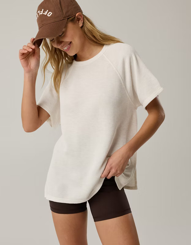 OFFLINE By Aerie Keep It 100 Terry Oversized T-Shirt | American Eagle Outfitters (US & CA)