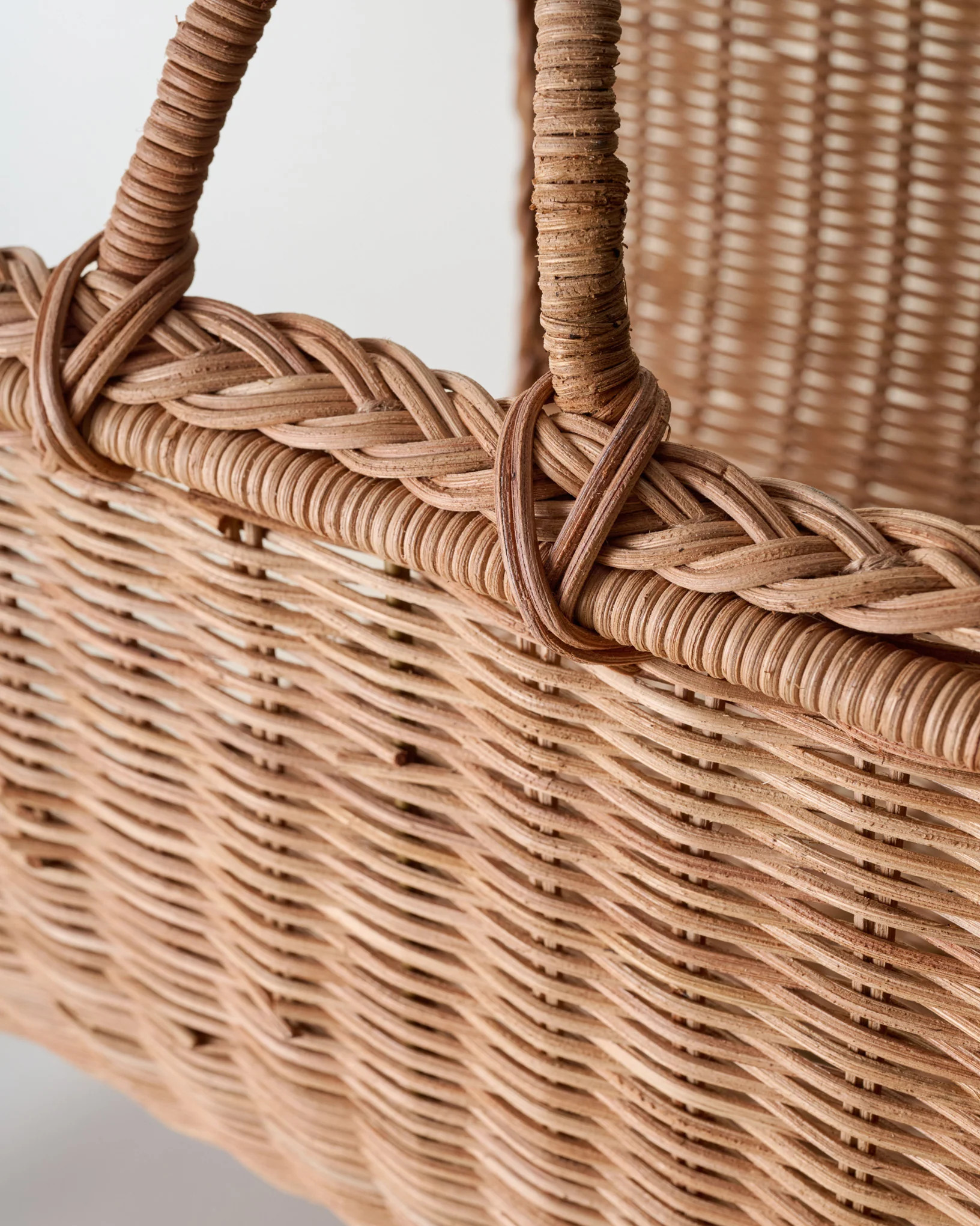 Woven Rattan Log Holder | Magnolia