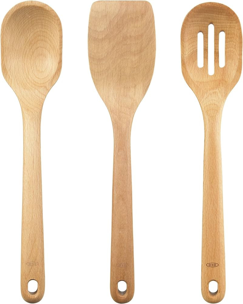 OXO Good Grips 3- Piece Wooden Utensil Set | Amazon (US)