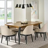Better Homes & Gardens Nola Extendable Dining Table, Light Honey  Wood Finish | Walmart (US)