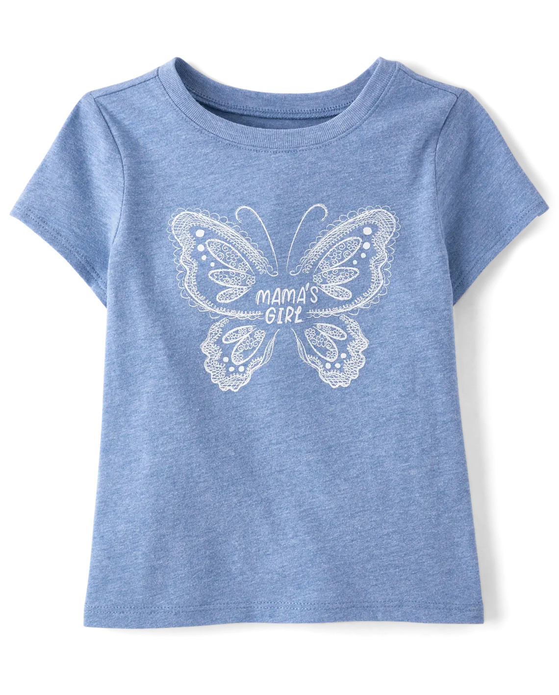 Baby And Toddler Girls Butterfly Graphic Tee - blue | The Children's Place