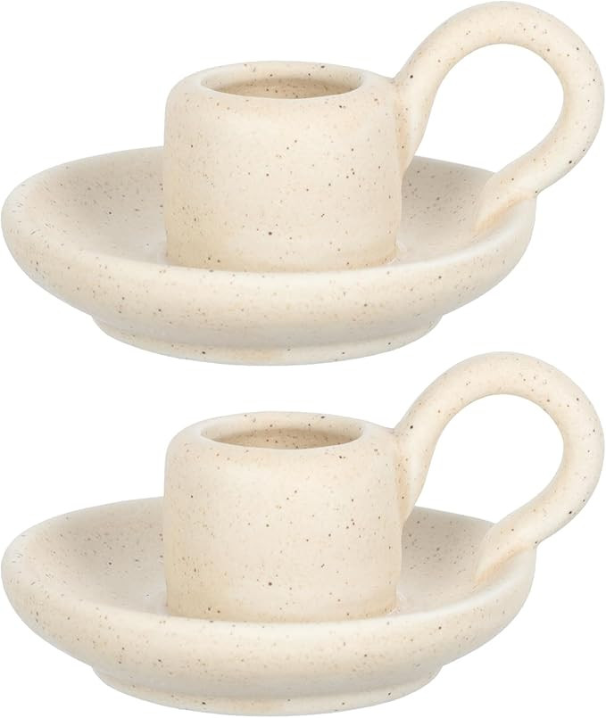 Cabilock 2Pcs Candle Holder Ceramic Candlestick Holder Nordic Style Taper Candle Stand for Spell ... | Amazon (CA)