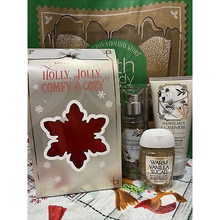 Bath & Body Works Holly Jolly, Comfy & Cozy Snowflakes & Cashmere Mini Gift Set | Walmart (US)