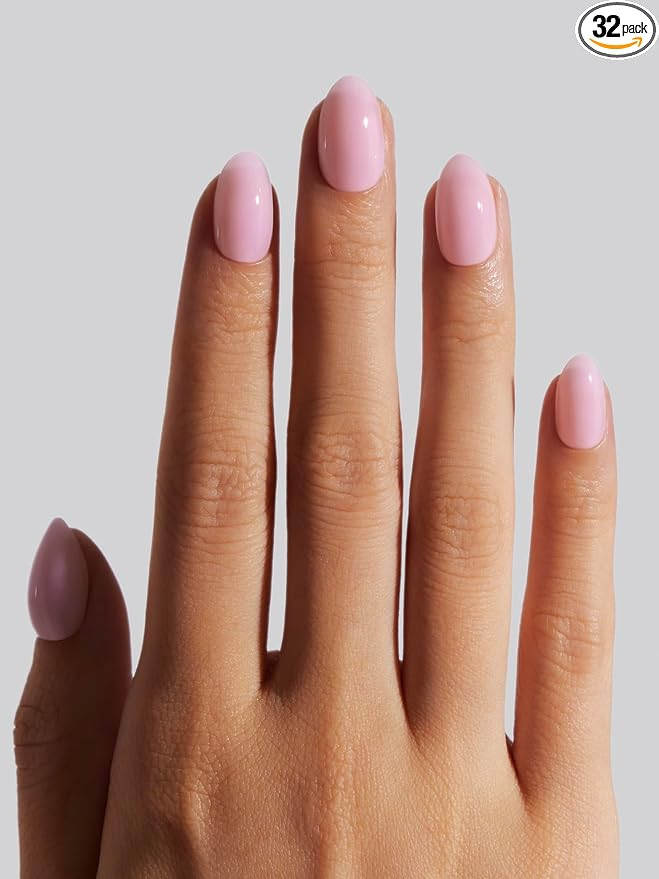 Press On Nails - Salon U-ltimate™ | Lavender Water, Extra Short Almond Nails, Reusable | 16 siz... | Amazon (US)