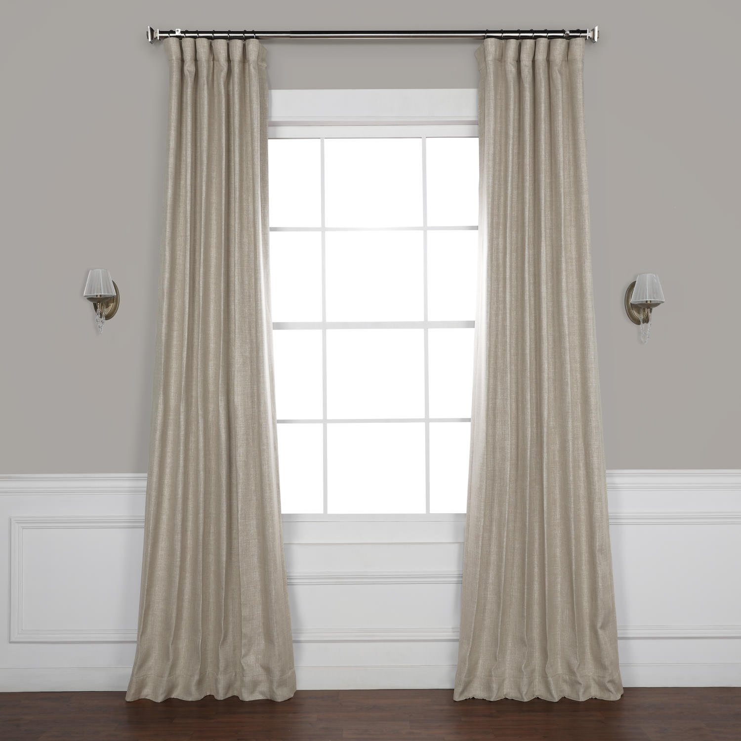 HPD Half Price Drapes BOCH-LN1857-96 Faux Linen Blackout Room Darkening Curtain (1 Panel), 50 X 9... | Amazon (US)