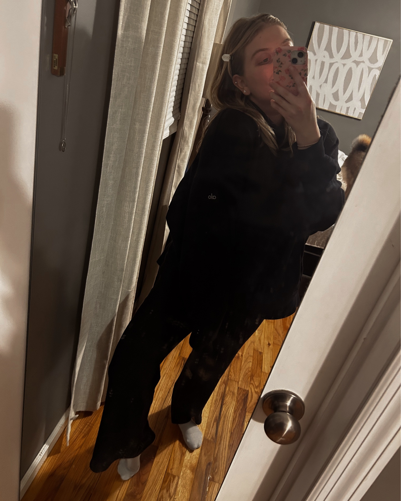 Black mock neck + waffle lounge pants = my everyday uniform 🖤 This @Alo Yoga black lounge set is the perfect mix of elevated and effortless — soft waffle knit, relaxed fit, and the chicest mock neck sweatshirt. Easy for errands, travel days, or cozy WFH vibes. Linked on LTK ✨

#LTKStyle #LTKFinds #LTKActive #LTKSeasonal #LTKItBag #AloYoga #LoungeWear #MatchingSet #BlackOnBlack #CapsuleWardrobe #MinimalStyle #ALO #WFH #ootd #loungewear

#LTKgrwm #LTKTravel #LTKselfcare