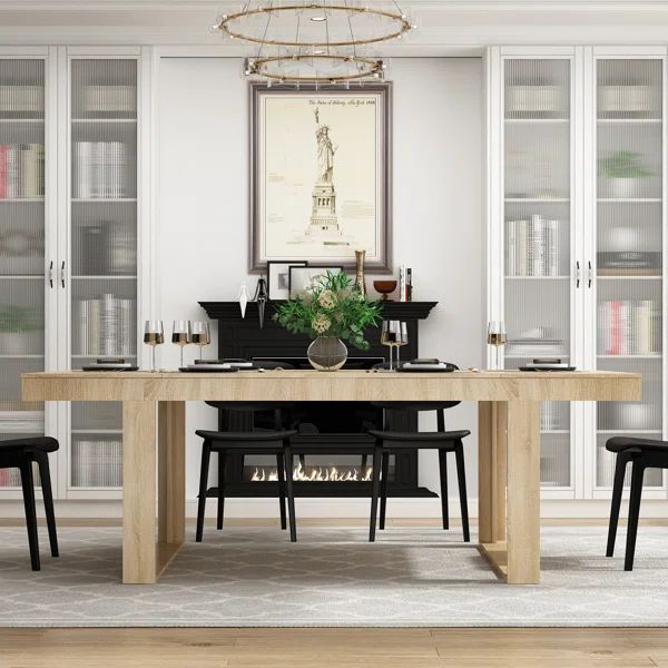 Rectangular Wood Grain Dining Table | Wayfair Professional