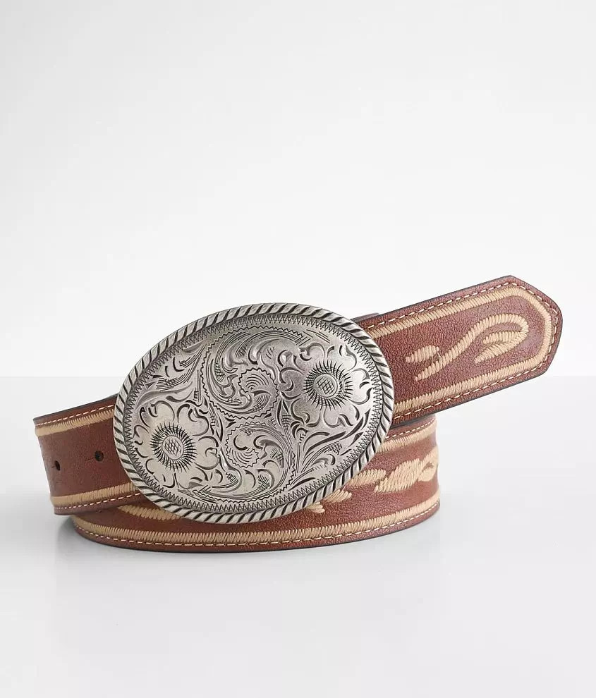 Embroidered Western Belt | Buckle