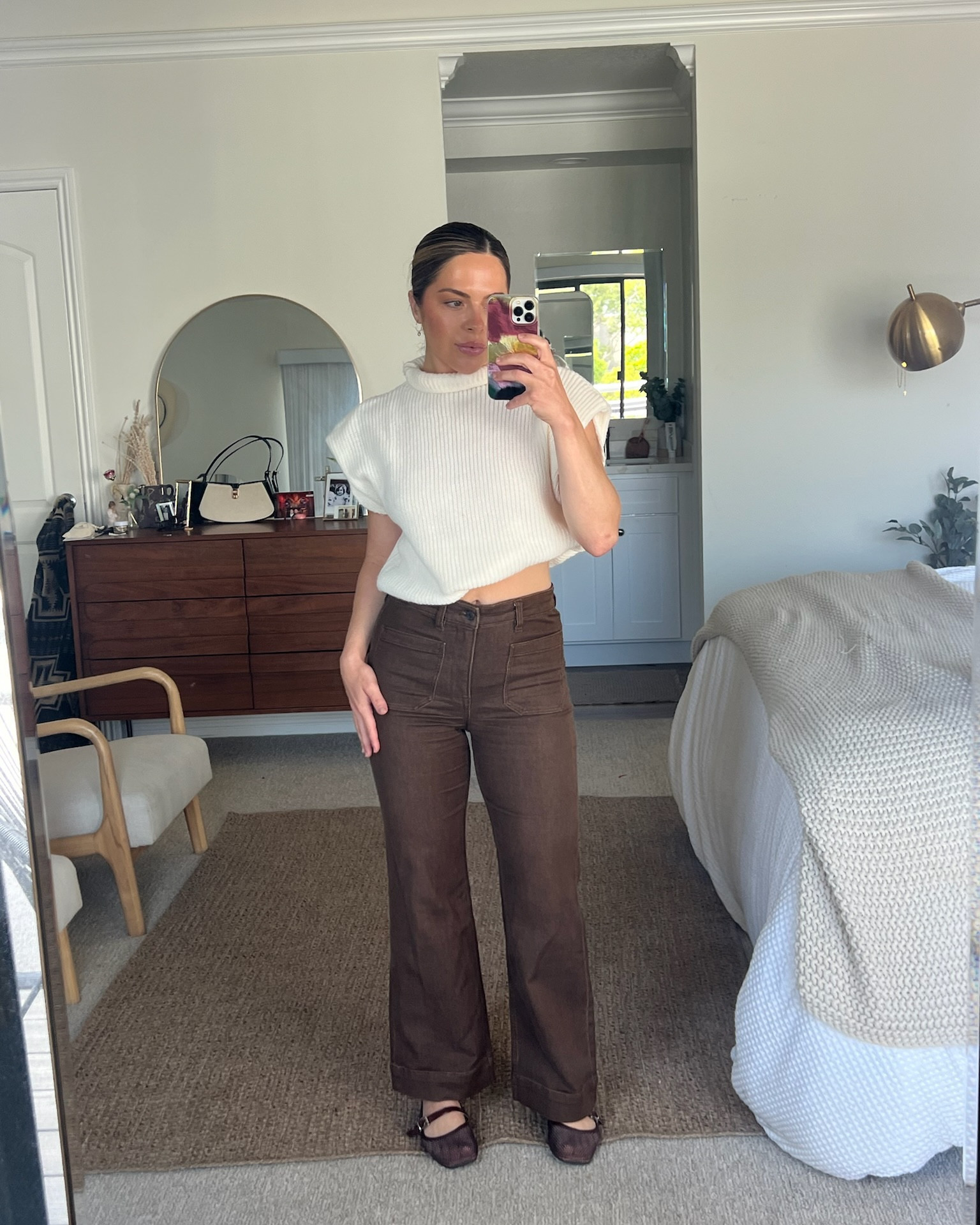 These brown Faherty pants are so worth the hype! They are so cute and so stretchy! 

#LTKFindsUnder100 #LTKSeasonal #LTKStyleTip