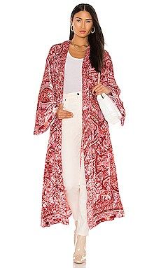 Free People Enchanted Robe in Palace Pink Combo from Revolve.com | Revolve Clothing (Global)